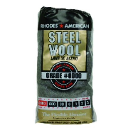 Rhodes American 0000 Grade Super Fine Steel Wool Pad , 12PK 10120000